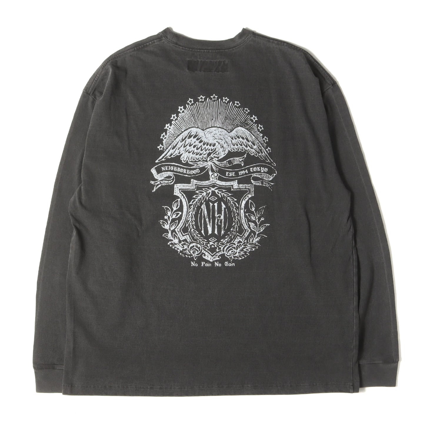 23AW ピグメントダイ加工 イーグル ヘビー ロングスリーブ Tシャツ(PIGMENT DYED CREWNECK LS)