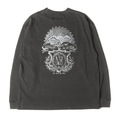 23AW ピグメントダイ加工 イーグル ヘビー ロングスリーブ Tシャツ(PIGMENT DYED CREWNECK LS)