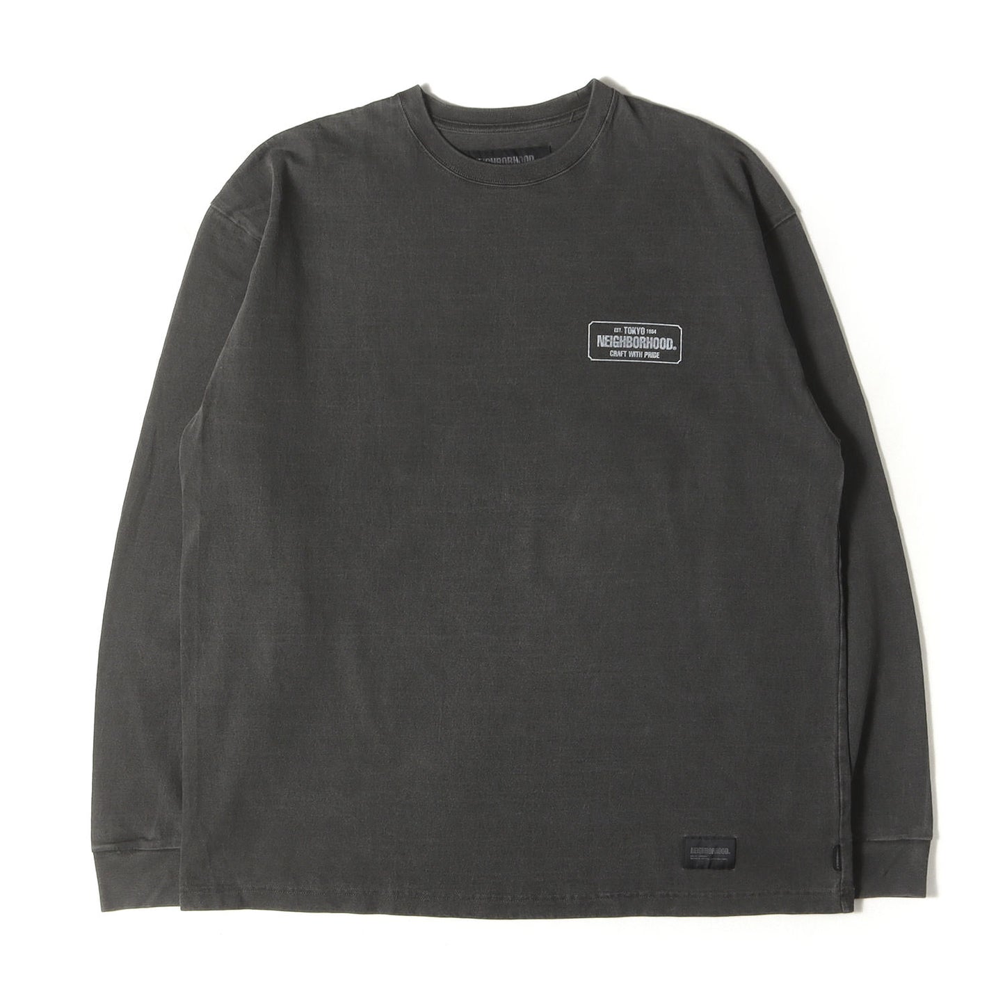 23AW ピグメントダイ加工 イーグル ヘビー ロングスリーブ Tシャツ(PIGMENT DYED CREWNECK LS)