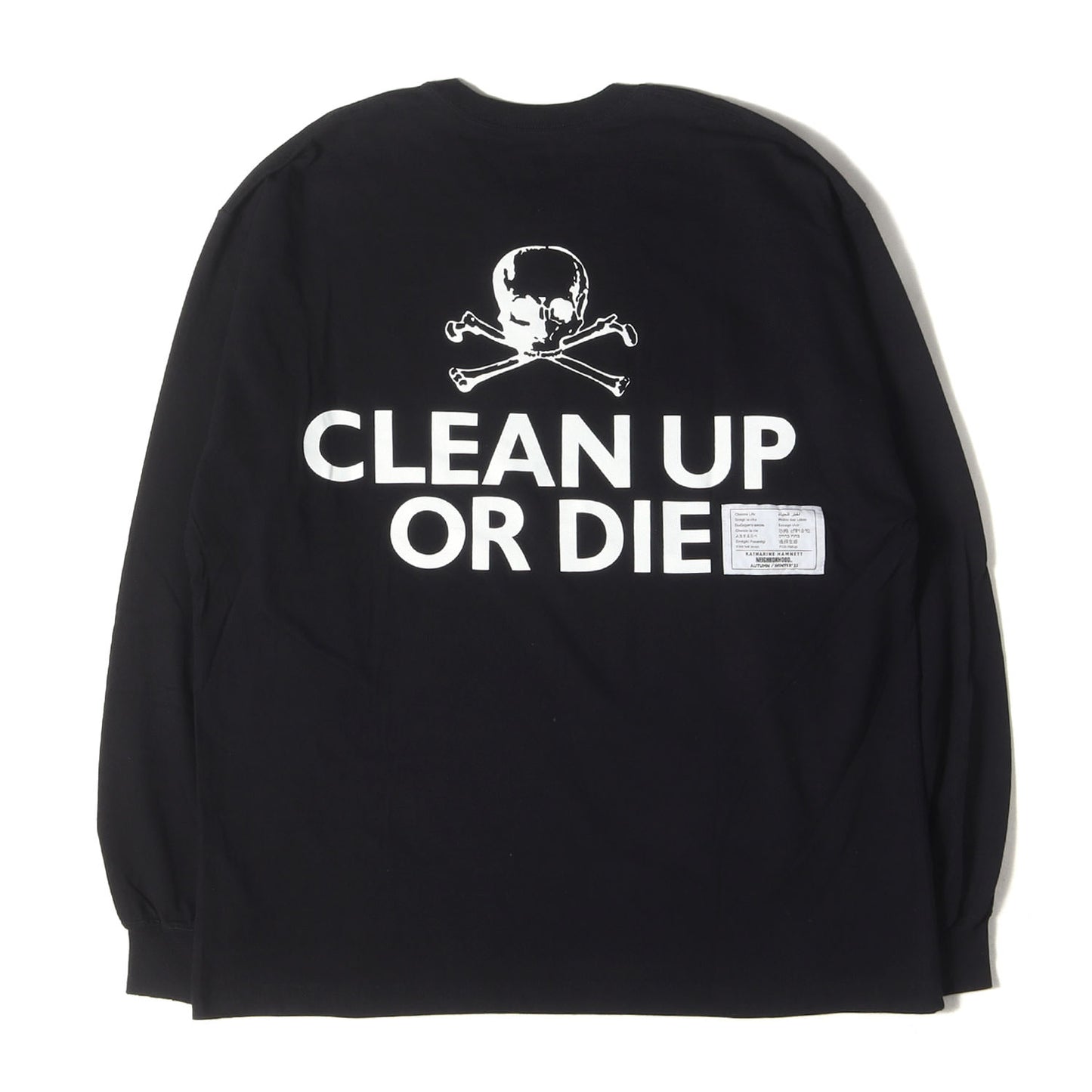 22AW ×KATHARINE HAMNETT スカルボーン ロングスリーブ Tシャツ