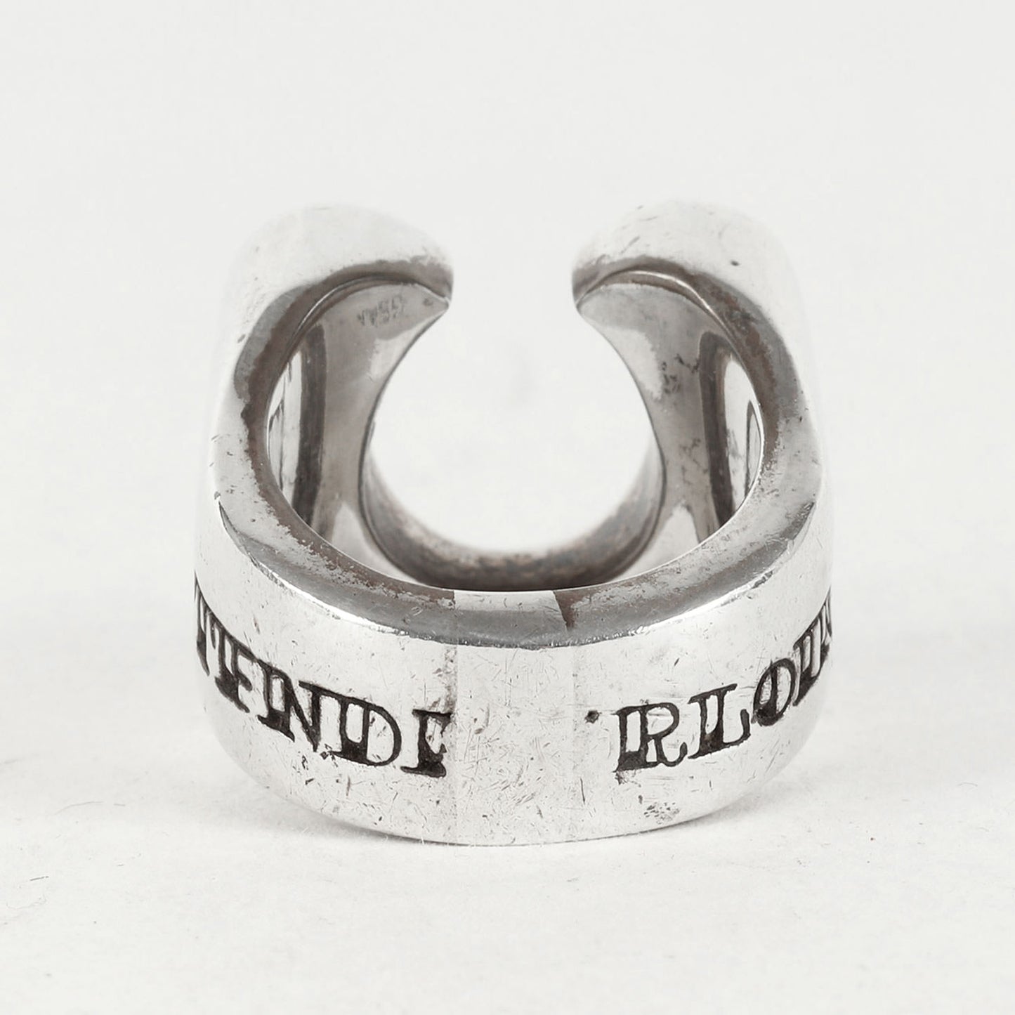 ダイヤ ホースシュー リング(H.S RING SILVER STONE)