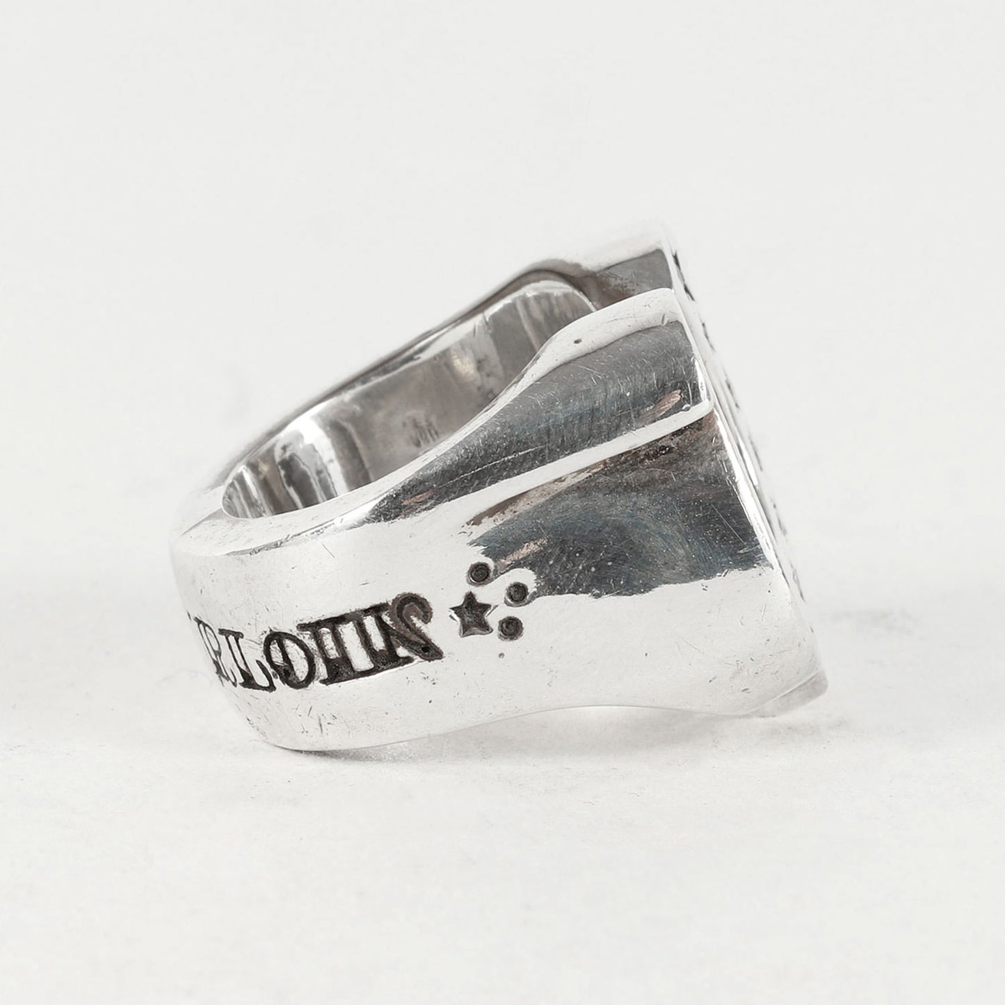 ダイヤ ホースシュー リング(H.S RING SILVER STONE)