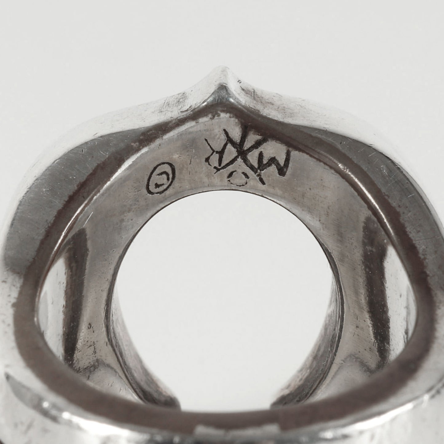 ダイヤ ホースシュー リング(H.S RING SILVER STONE)