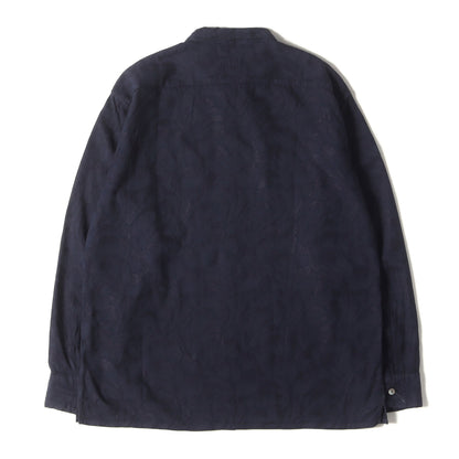 ジャガード総柄 コットン/レーヨン シャツ