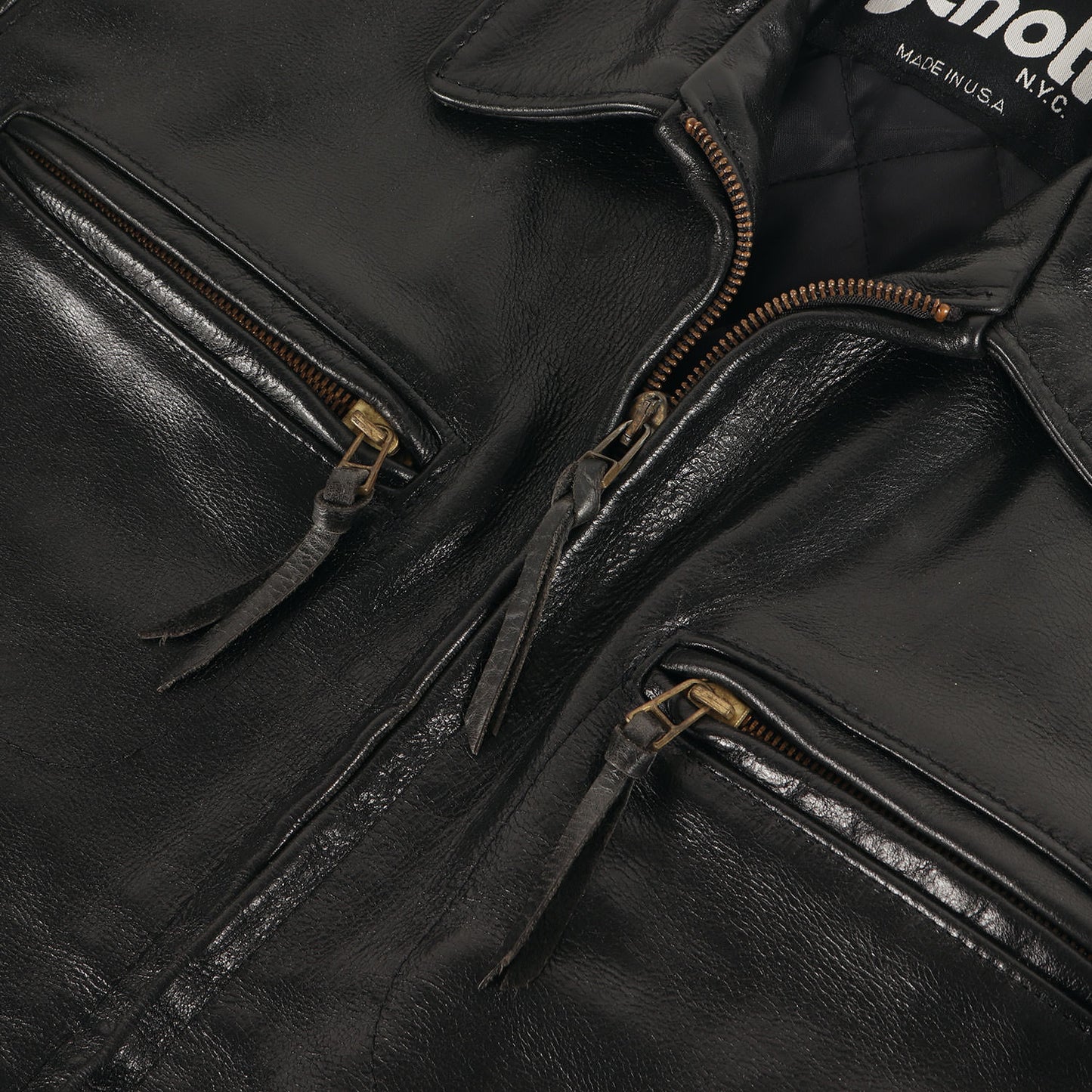 [USA製 634] 襟付き カウレザー シングル トラッカージャケット