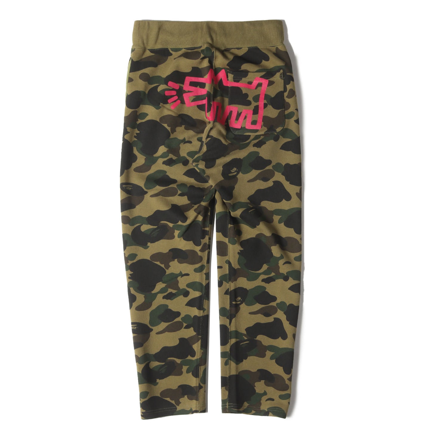 ×Keith Haring 1stカモ 猿迷彩 スウェットパンツ