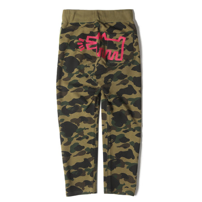 ×Keith Haring 1stカモ 猿迷彩 スウェットパンツ