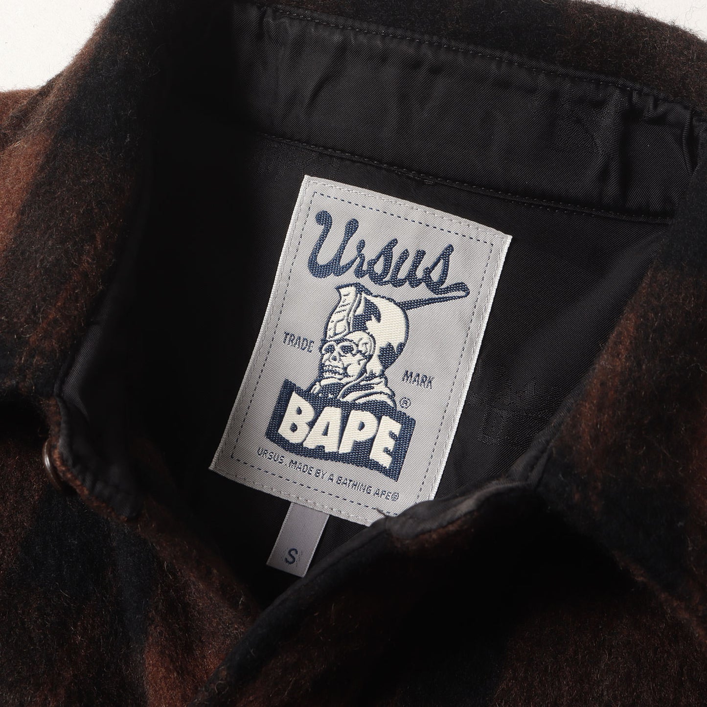URSUS BAPE チェック ウール CPO シャツジャケット