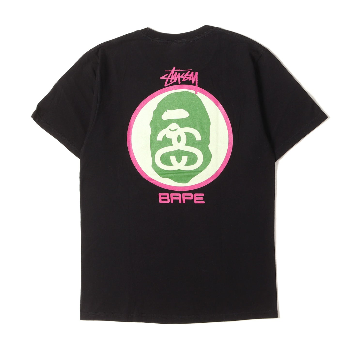 ×A BATHING APE SSリンク 猿顔 Tシャツ