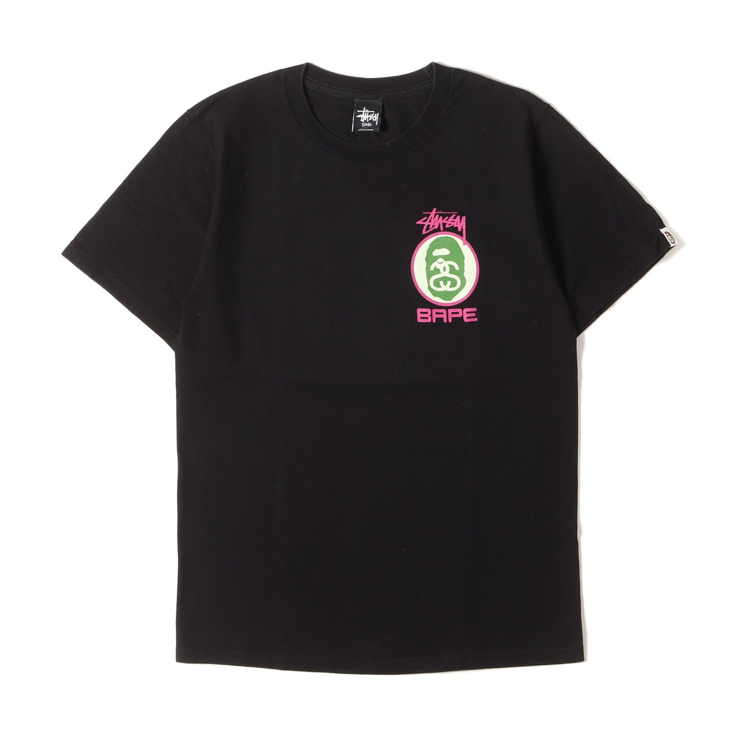 ×A BATHING APE SSリンク 猿顔 Tシャツ