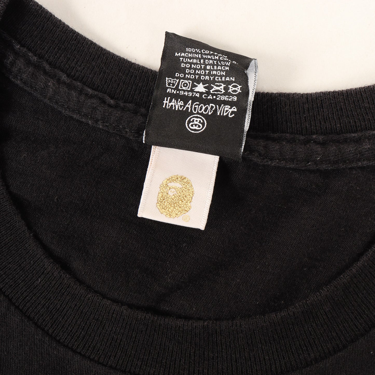 ×A BATHING APE SSリンク 猿顔 Tシャツ