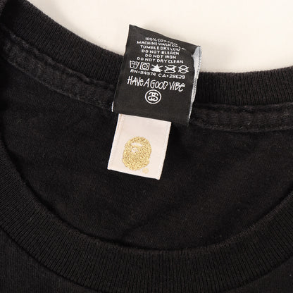 ×A BATHING APE SSリンク 猿顔 Tシャツ