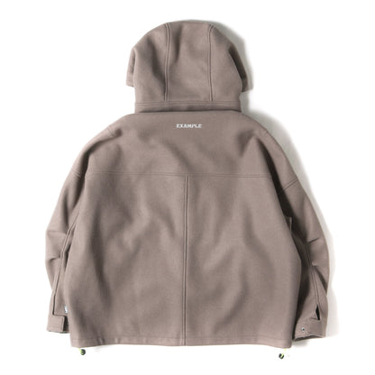 23AW ロゴ刺繍 メルトン ハーフコート(MELTON HALF COAT)