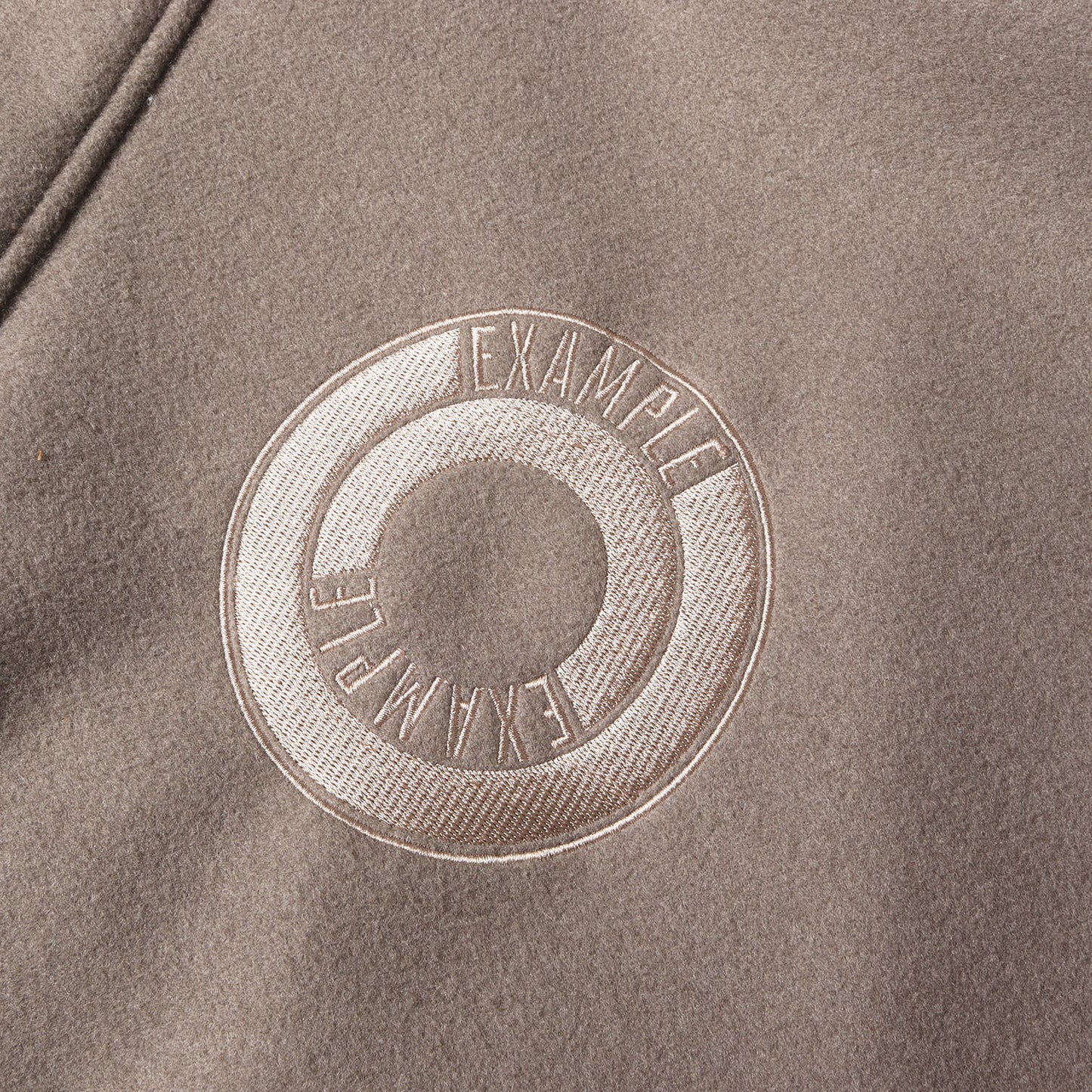 23AW ロゴ刺繍 メルトン ハーフコート(MELTON HALF COAT)