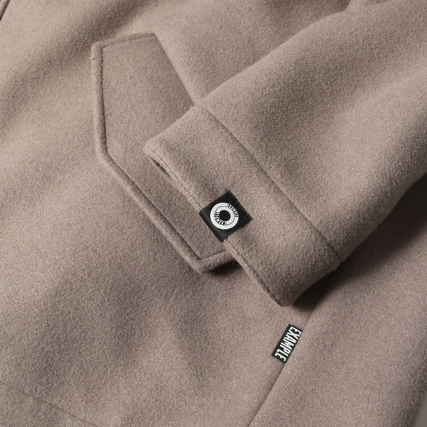 23AW ロゴ刺繍 メルトン ハーフコート(MELTON HALF COAT)