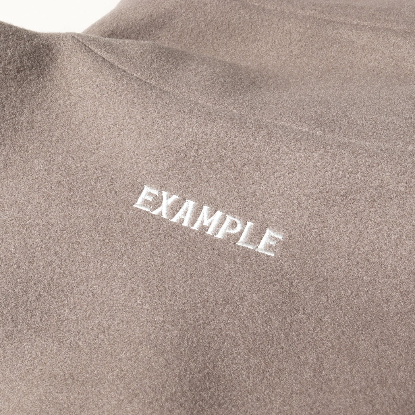 23AW ロゴ刺繍 メルトン ハーフコート(MELTON HALF COAT)