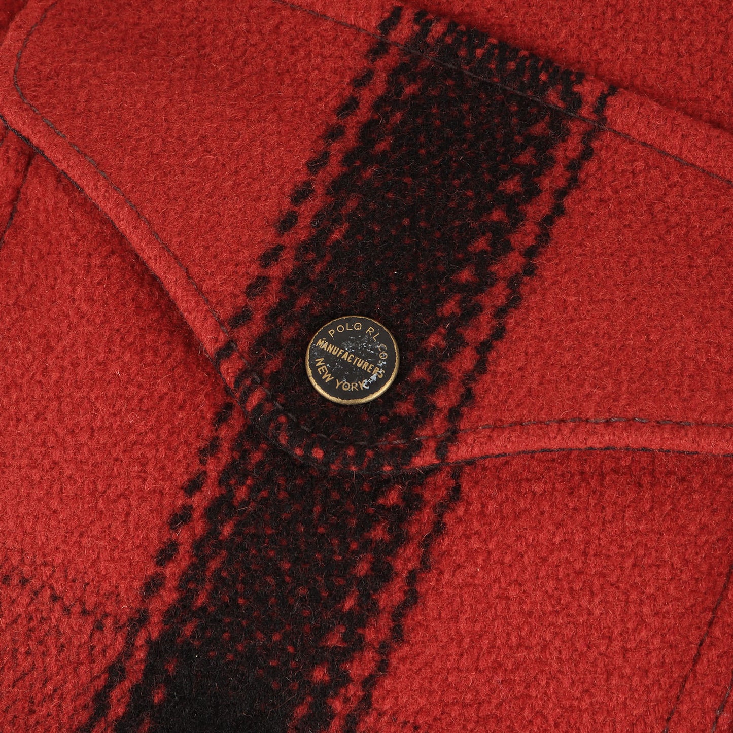 [コンチョボタンカスタム品] チェック ウール ハンティングジャケット