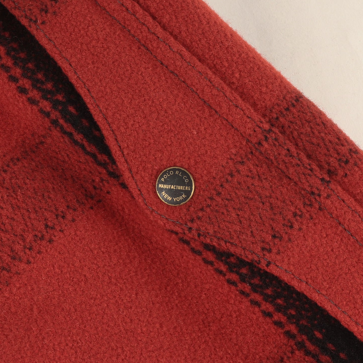 [コンチョボタンカスタム品] チェック ウール ハンティングジャケット