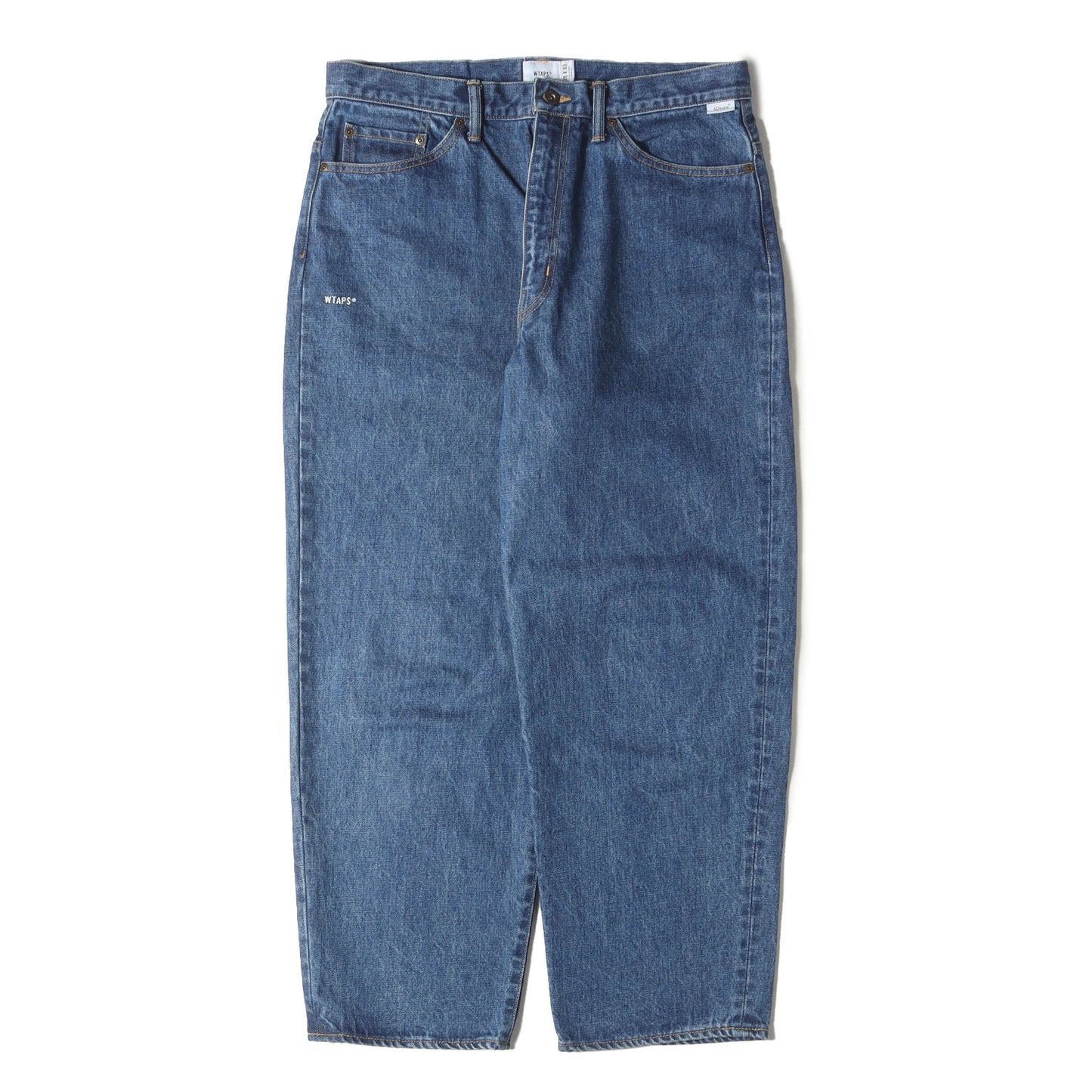 24SS サボテン刺繍 ワイド テーパード デニムパンツ(BLUES STRAIGHT / TROUSERS / COTTON. DENIM. CACTO)