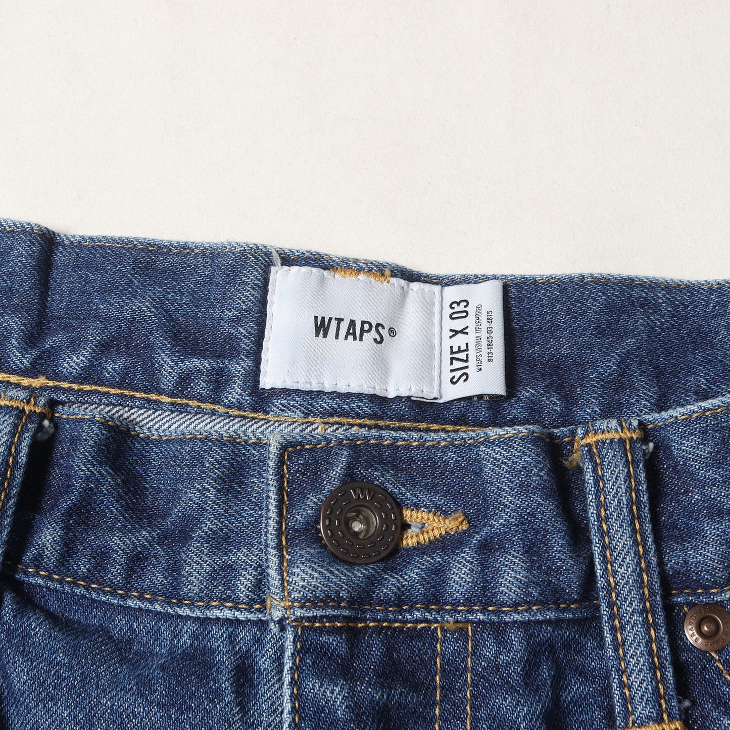 24SS サボテン刺繍 ワイド テーパード デニムパンツ(BLUES STRAIGHT / TROUSERS / COTTON. DENIM. CACTO)