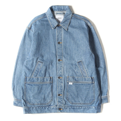 23AW ストーンバイオブリーチ加工 ワーク デニムジャケット(DADDY / JACKET / COTTON. DENIM)