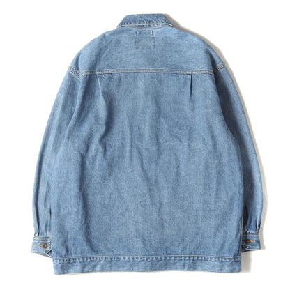 23AW ストーンバイオブリーチ加工 ワーク デニムジャケット(DADDY / JACKET / COTTON. DENIM)