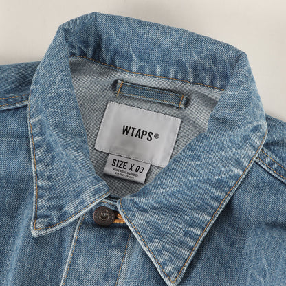23AW ストーンバイオブリーチ加工 ワーク デニムジャケット(DADDY / JACKET / COTTON. DENIM)