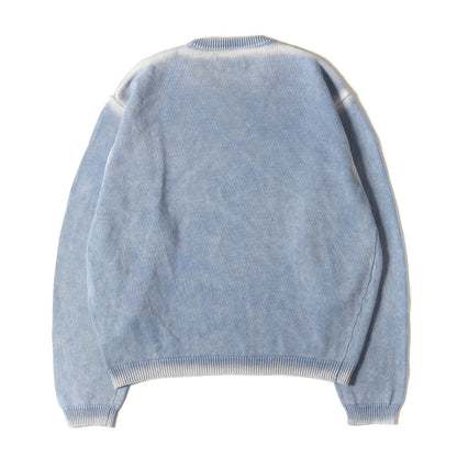 24AW フェード加工 コットンニット セーター(FADED COTTON CREW)