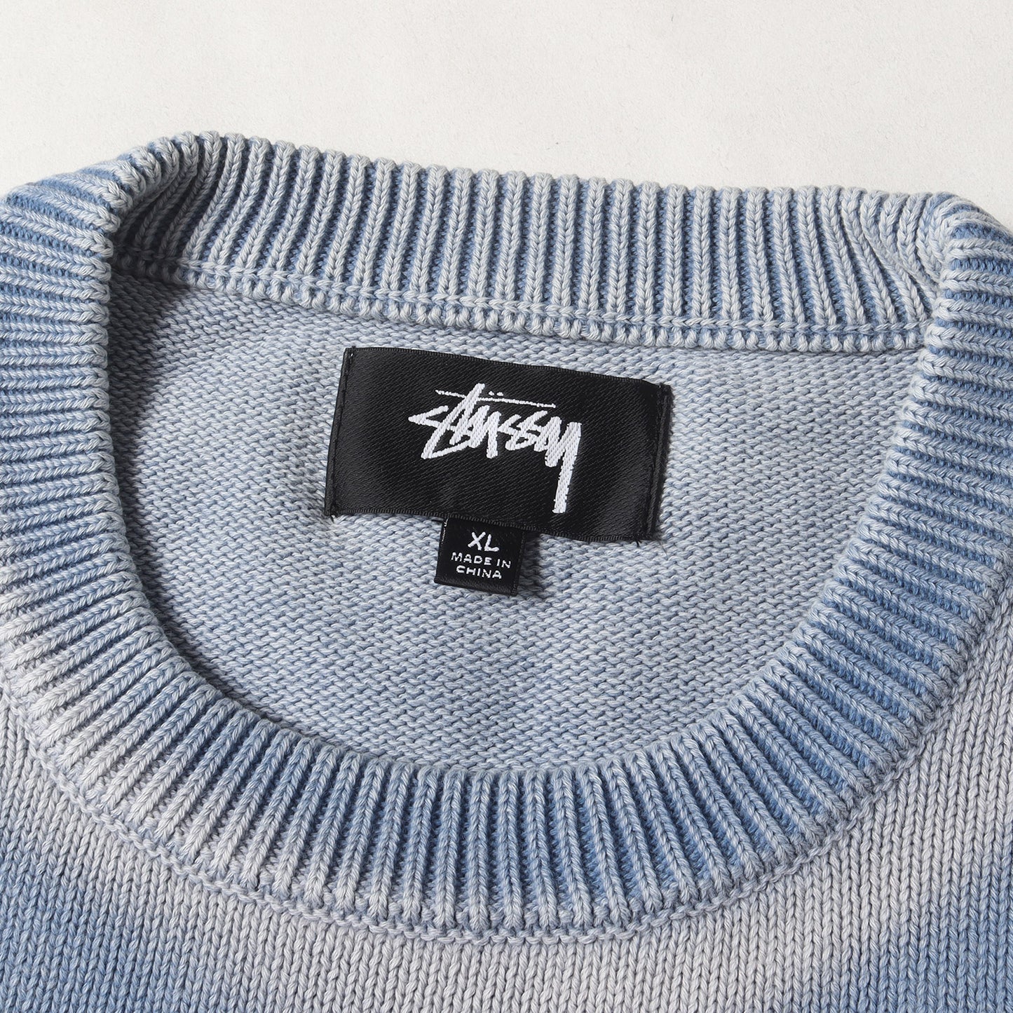 24AW フェード加工 コットンニット セーター(FADED COTTON CREW)
