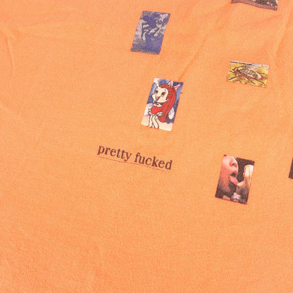 コラージュ グラフィック Tシャツ(Pretty Fucked Tee)