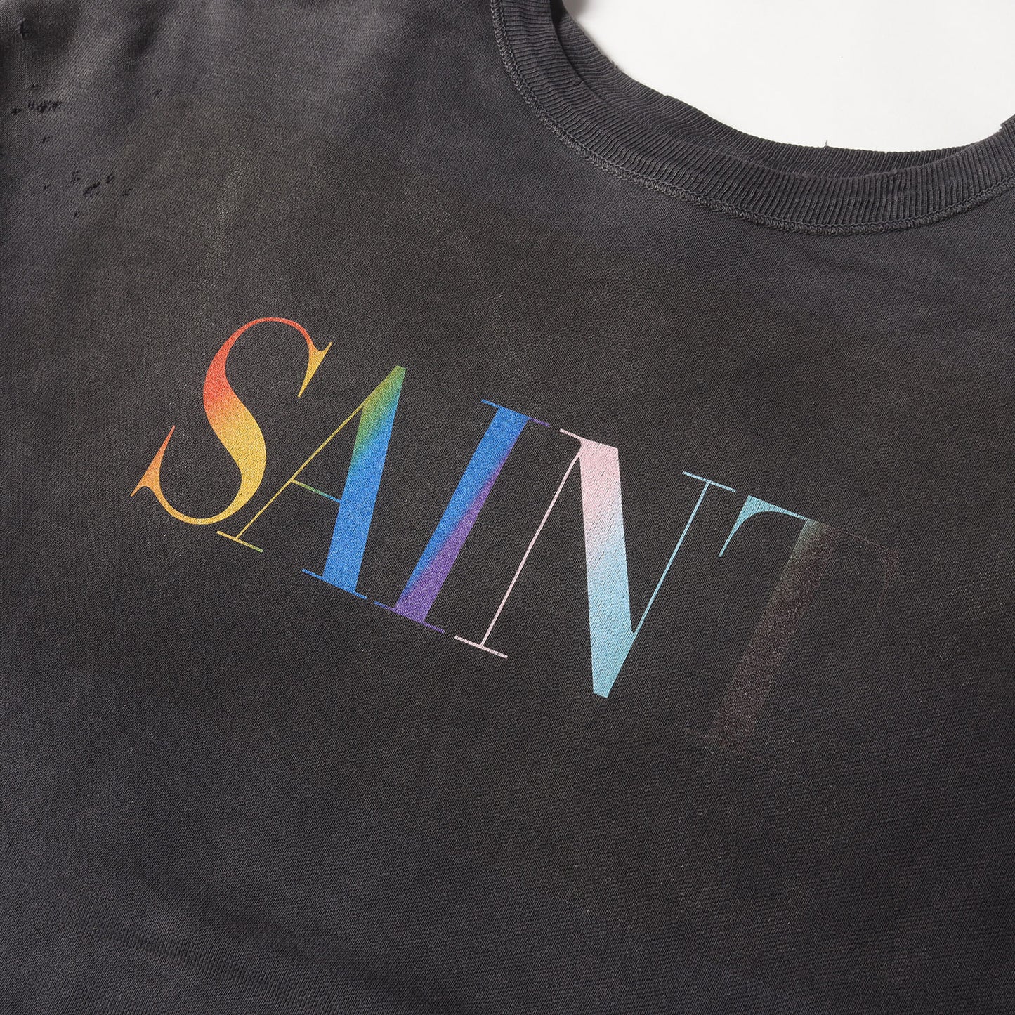 24AW ヴィンテージ加工 レインボーロゴ スウェット(RAINBOW SNT CREW SWT)
