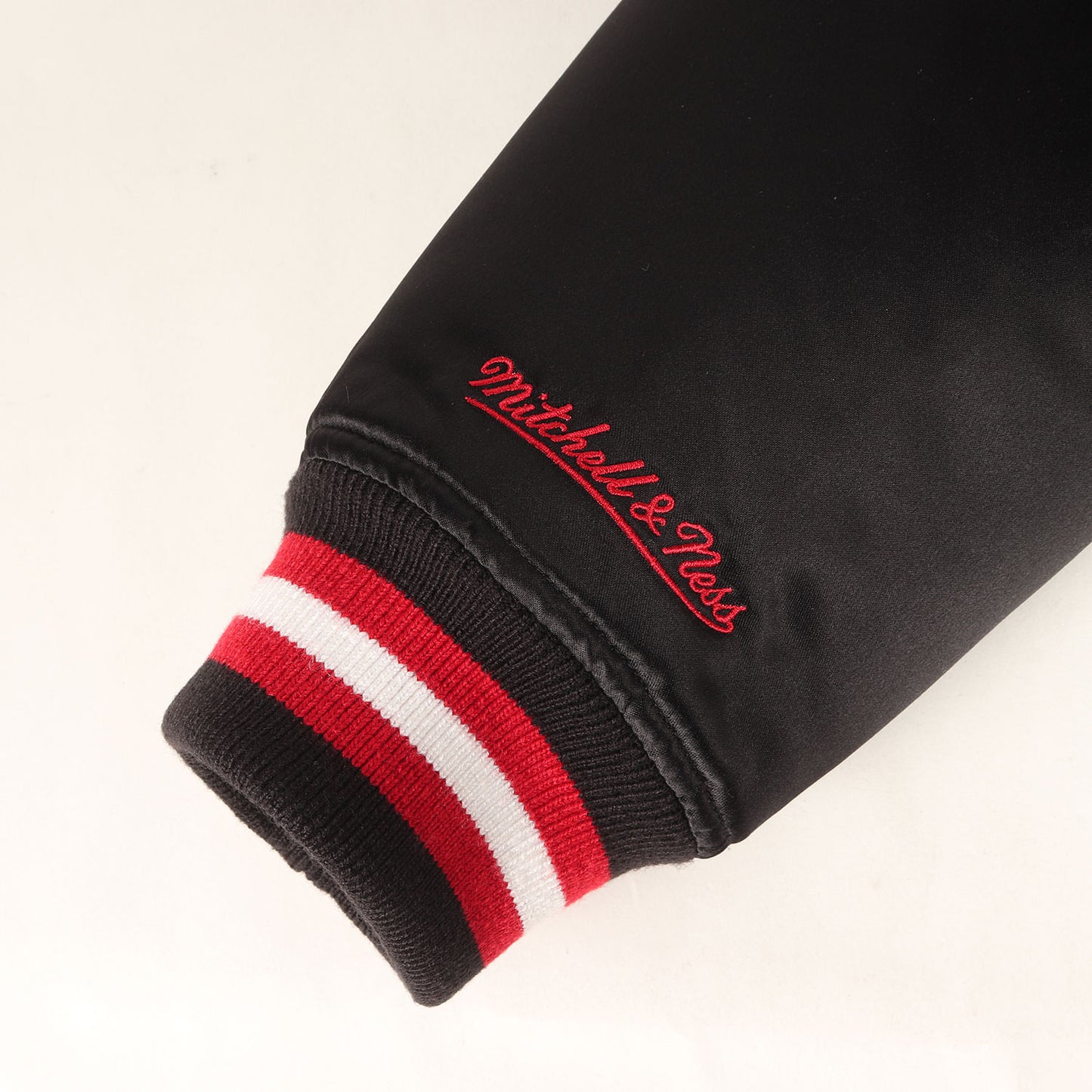 21SS ×Mitchell & Ness サテン バーシティジャケット / スタジャン(Satin Varsity Jacket)