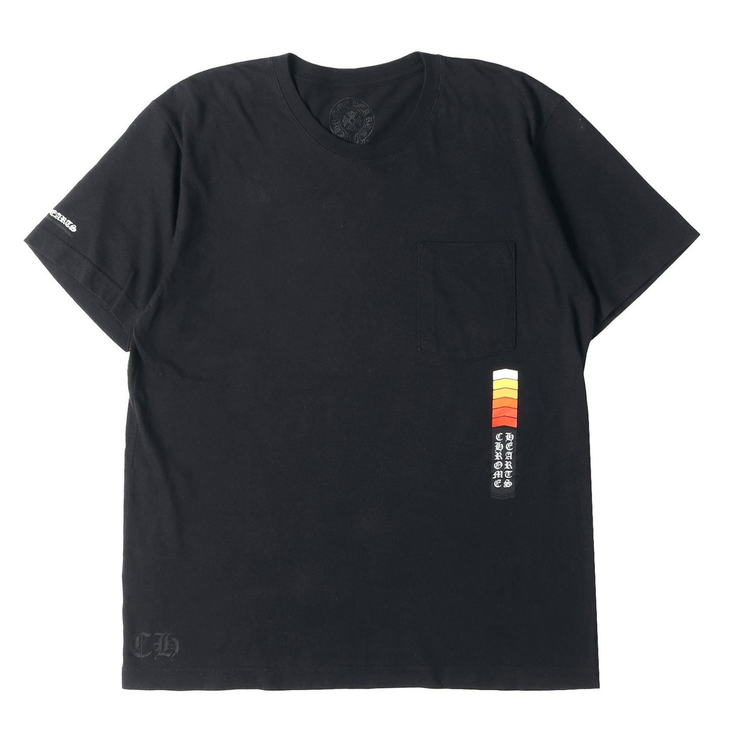 近年モデル ブランドロゴ ポケット Tシャツ(Neon Bar Logo Tee)