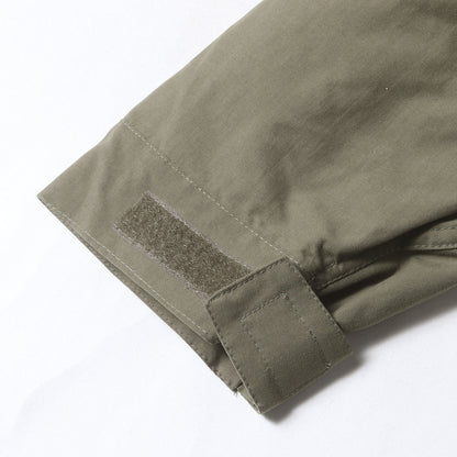 フード付き ナイロン フルジップ ダウンジャケット