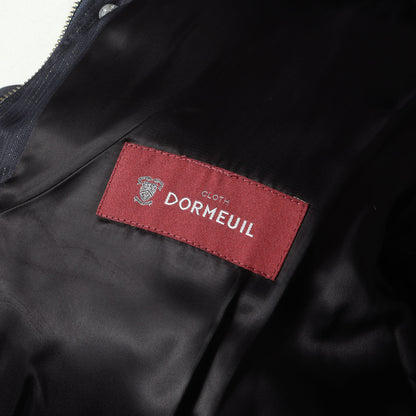 ×DORMEUIL ラメストライプ ウール ダウンジャケット