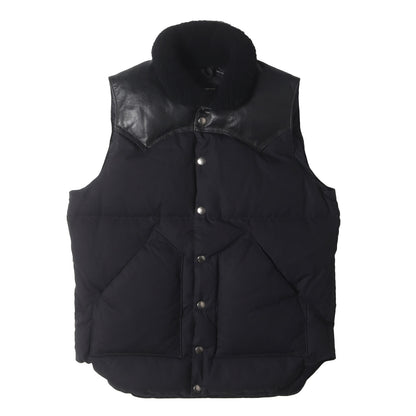 ×Rocky Mountain Featherbed 襟ボア レザーヨーク ダウンベスト