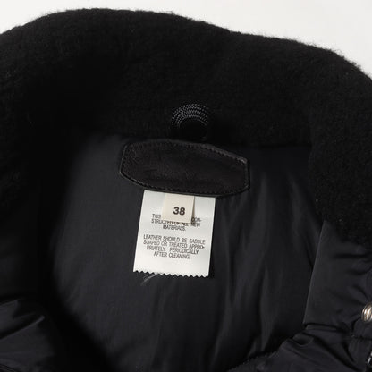 ×Rocky Mountain Featherbed 襟ボア レザーヨーク ダウンベスト