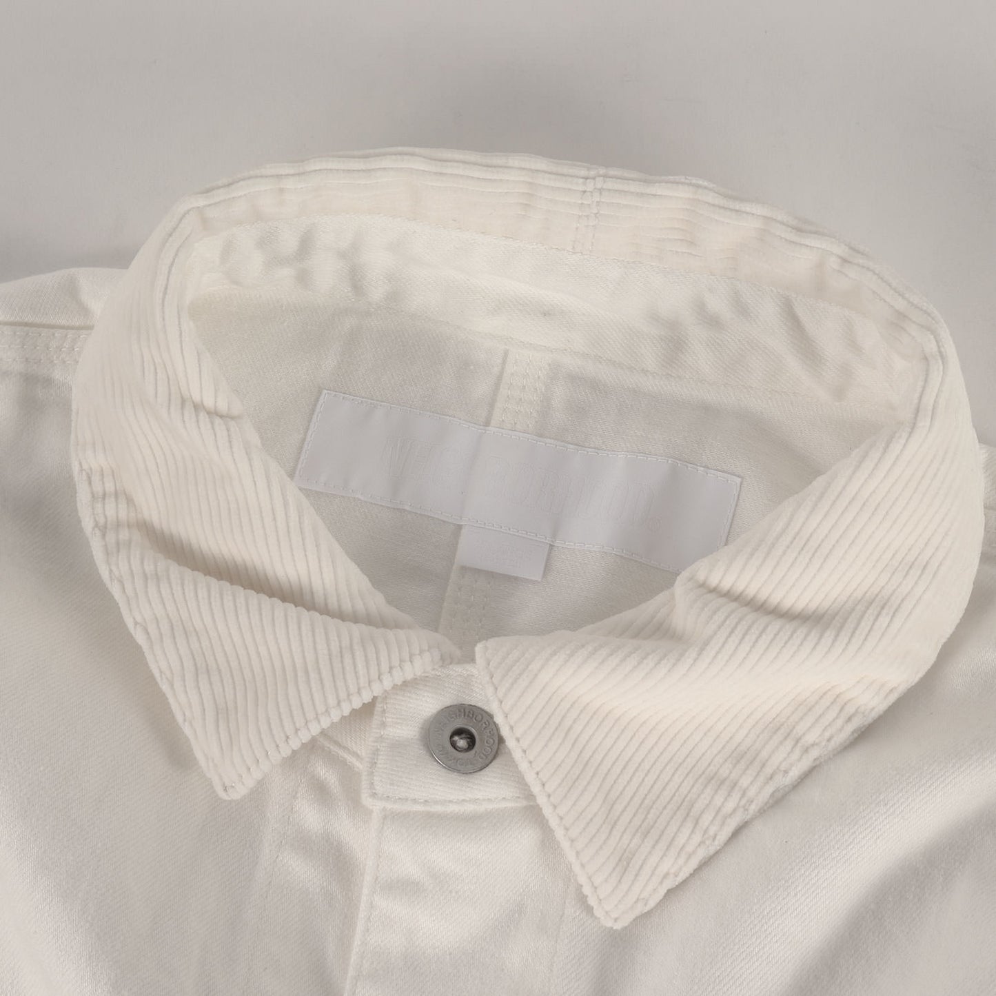 25AW ヴィンテージ加工 ホワイトデニム カバーオール / ジャケット(BW . WASHED COVERALL JACKET)