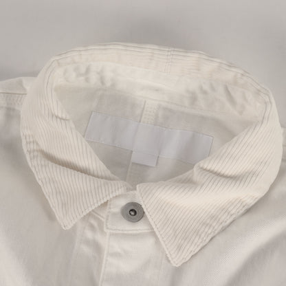 25AW ヴィンテージ加工 ホワイトデニム カバーオール / ジャケット(BW . WASHED COVERALL JACKET)