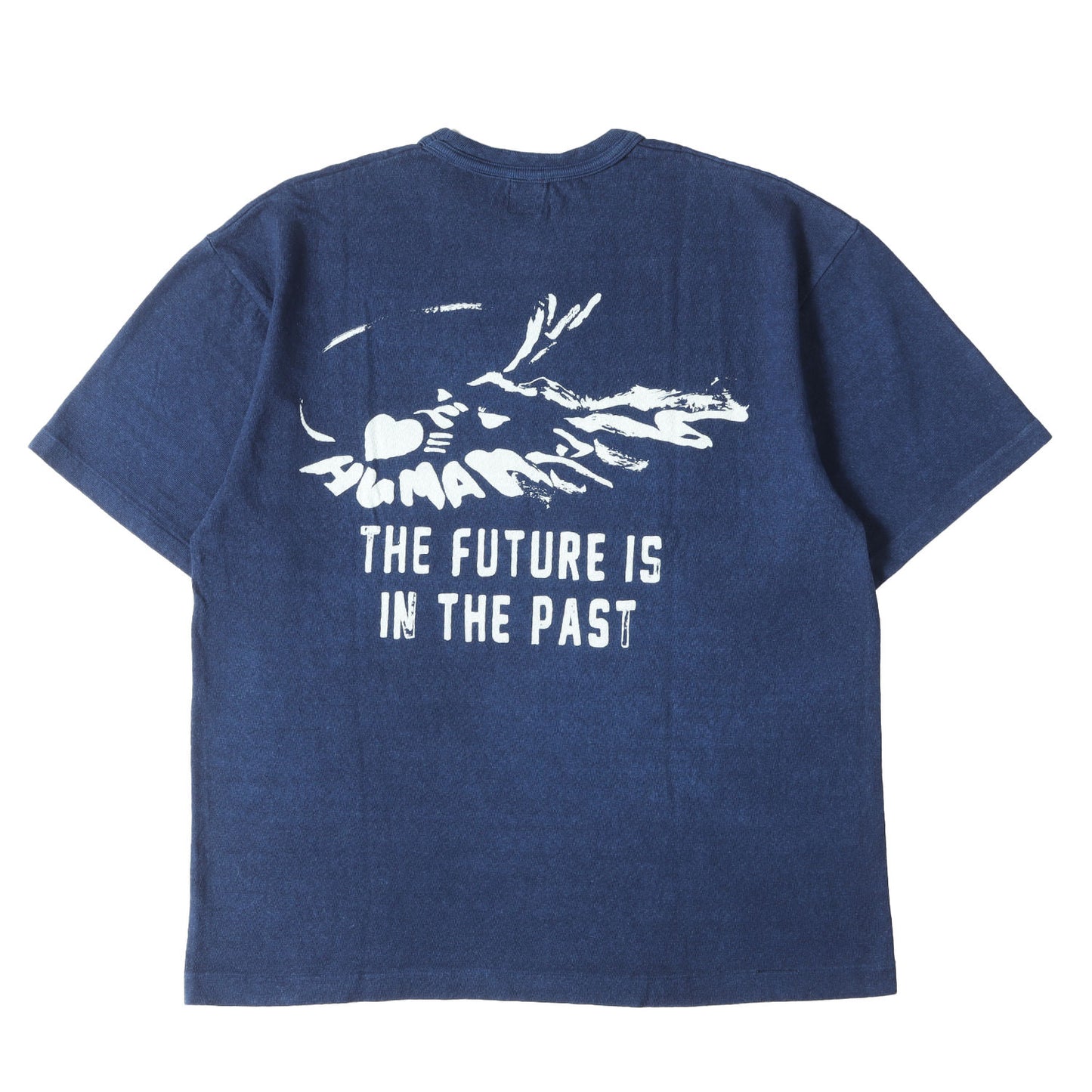 24SS ドラゴン 抜染プリント インディゴ Tシャツ(INDIGO DYED T-SHIRT #2)