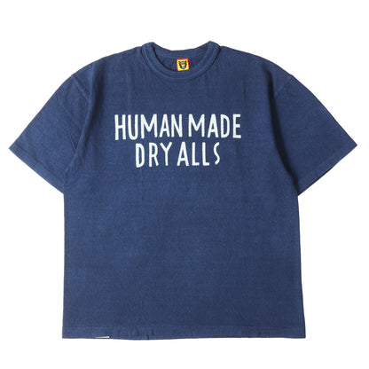 24SS ドラゴン 抜染プリント インディゴ Tシャツ(INDIGO DYED T-SHIRT #2)