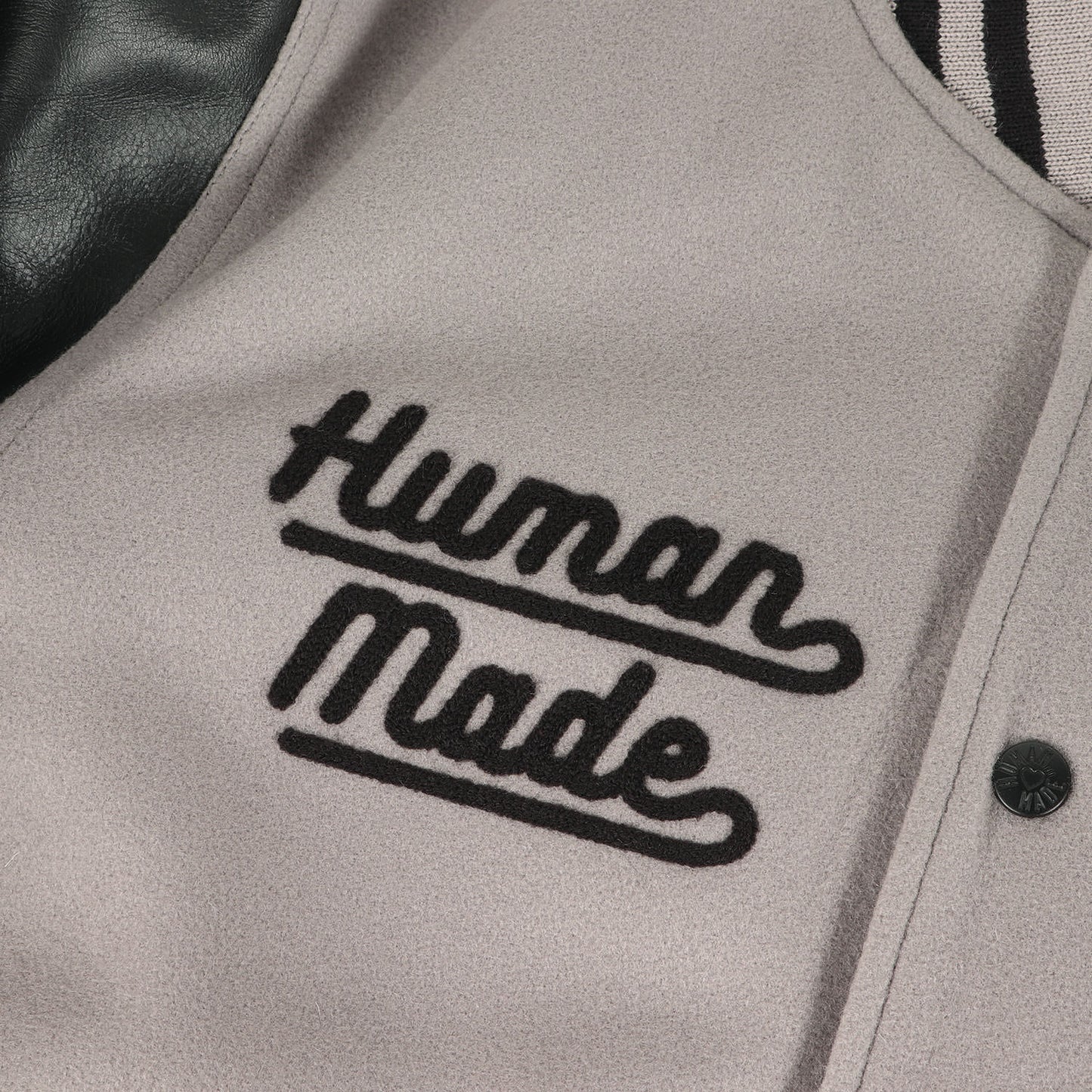 22AW タイガー 袖レザー メルトン バーシティジャケット / スタジャン(VARSITY JACKET)