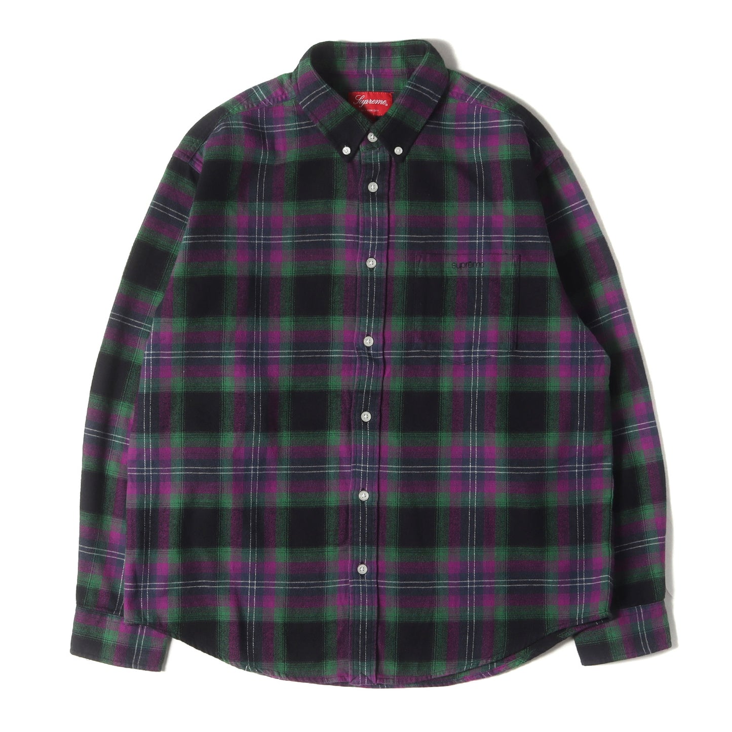 22SS ボタンダウン チェック フランネルシャツ(Brushed Plaid Flannel Shirt)