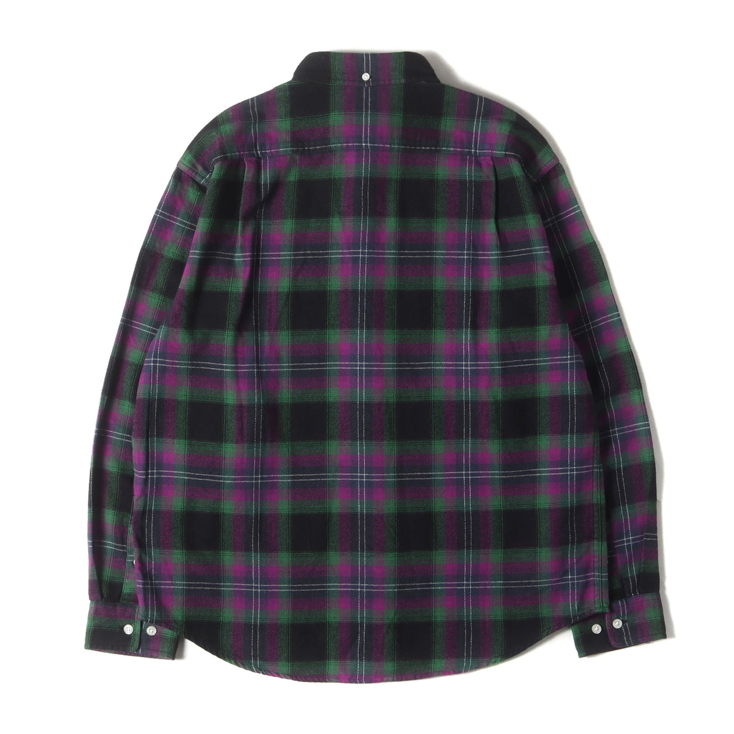 22SS ボタンダウン チェック フランネルシャツ(Brushed Plaid Flannel Shirt)
