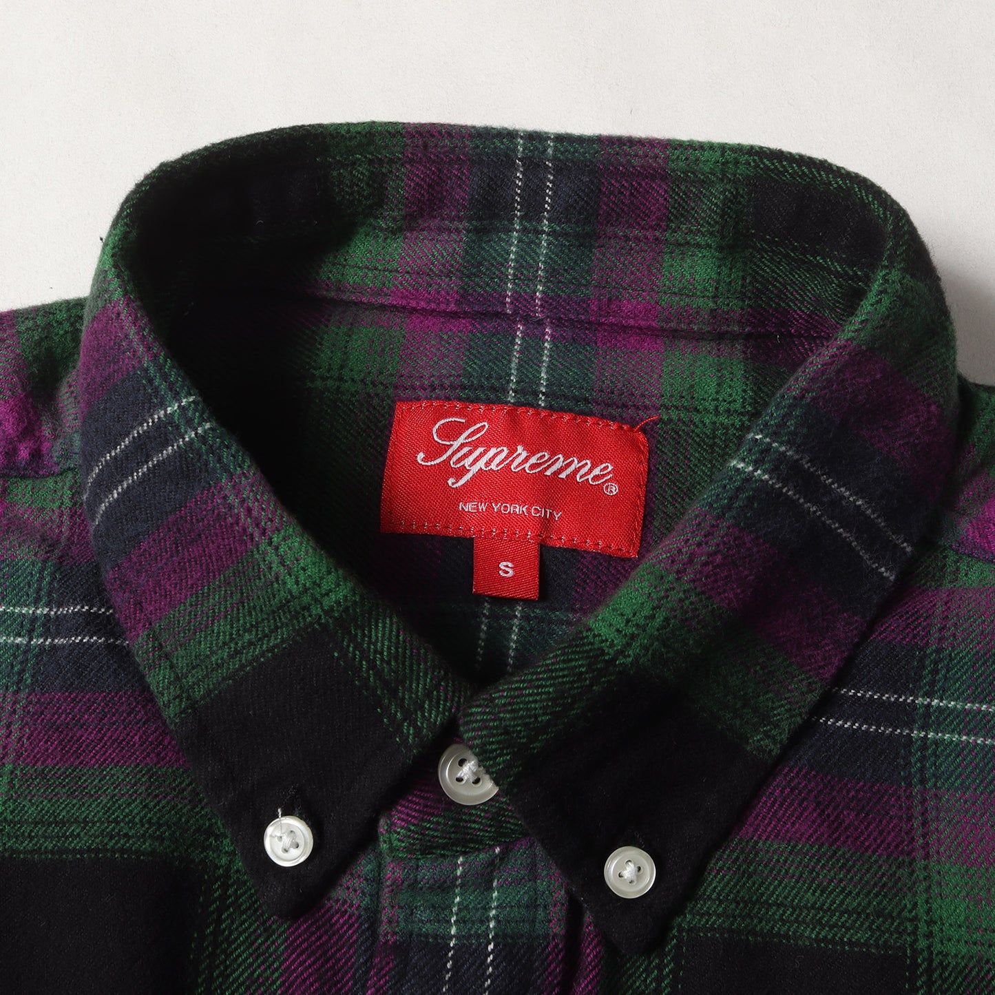 22SS ボタンダウン チェック フランネルシャツ(Brushed Plaid Flannel Shirt)