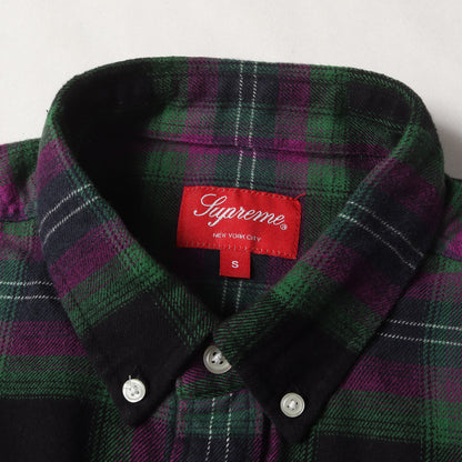 22SS ボタンダウン チェック フランネルシャツ(Brushed Plaid Flannel Shirt)
