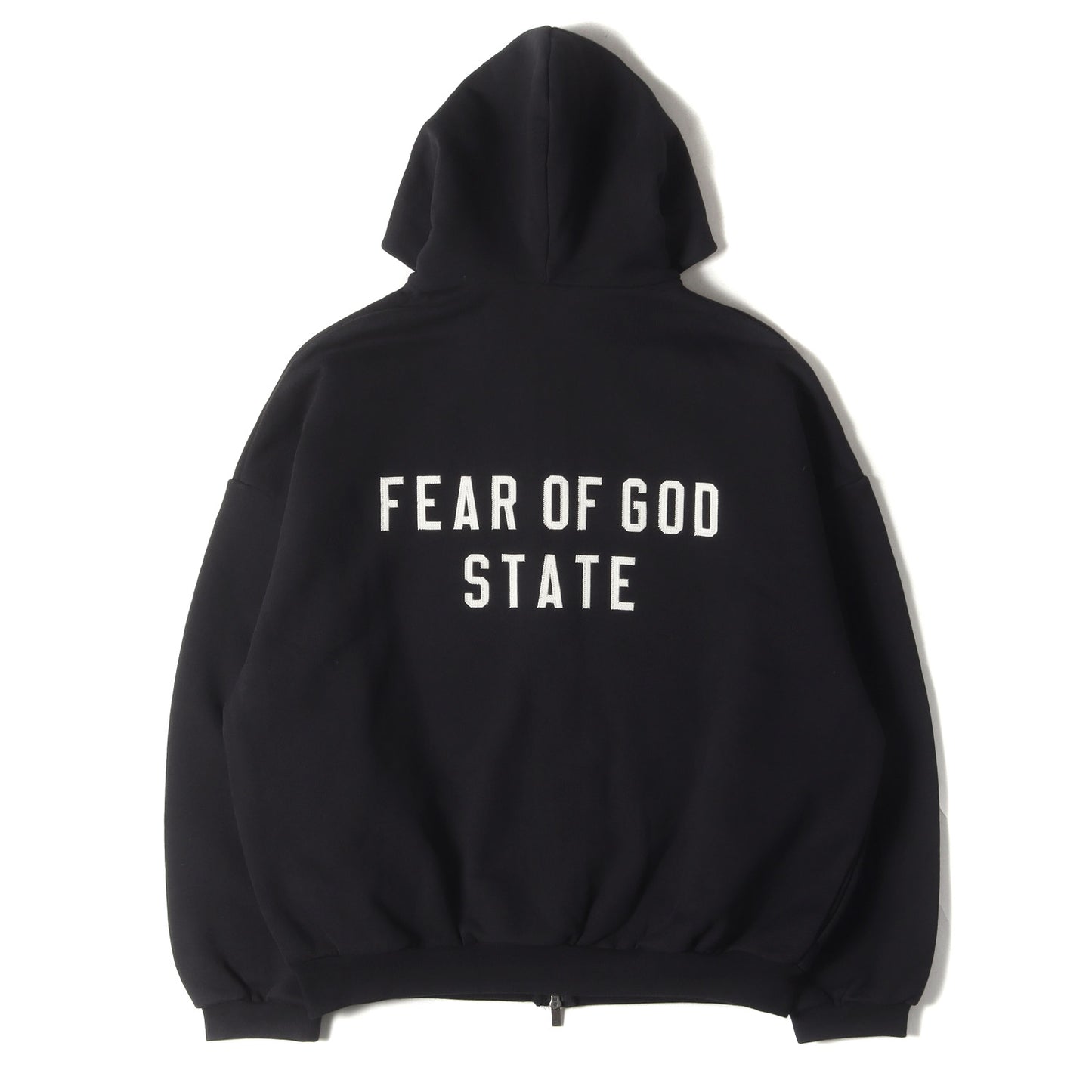 24AW FOG ESSENTIALS アップリケロゴ オーバーサイズ ジップ スウェットパーカー
