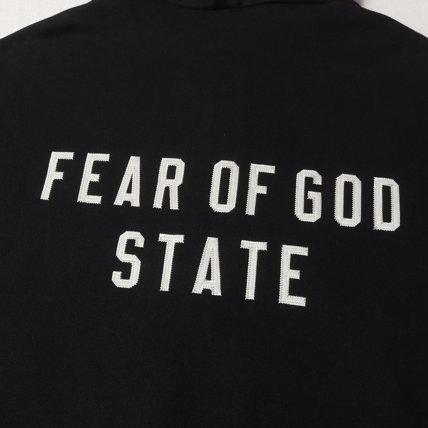 24AW FOG ESSENTIALS アップリケロゴ オーバーサイズ ジップ スウェットパーカー