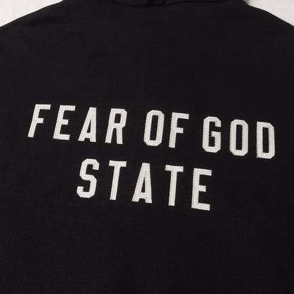 24AW FOG ESSENTIALS アップリケロゴ オーバーサイズ ジップ スウェットパーカー