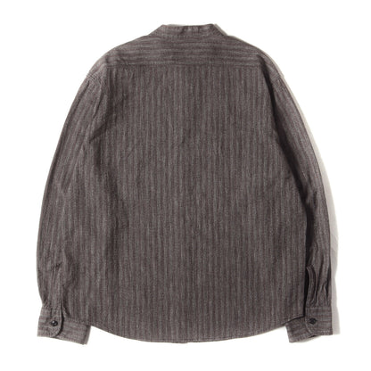 ストライプ スタンドカラー シャンブレーシャツ(T-STRIPE CHAMBRAY SHT STAND)